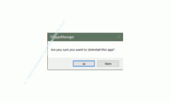 Windows 10 Anwendungs-Tutorial - Nicht löschbare Apps mit dem Tool 10AppsManager löschen - 10AppsManager Warnmeldung, wenn eine App deinstalliert wird 