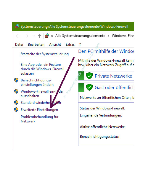 PingAnfragen in der Windows 10 Firewall zulassen