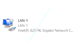 Anzeige der geänderten Netzwerkverbindung mit neuem Profilnamen