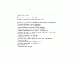 Windows 10 Tutorial - Drei Wege, Informationen zur BIOS / UEFI Version anzeigen zu lassen! - Anzeige des Inhaltes des Registry-Schlüssels Bios in einer Textdatei 