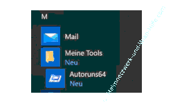 Windows 10 Tutorial - Eigene Programme und Ordner im Startmenü einbinden - Anzeige eines neu erstellten Ordners im Startmenü 