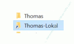 Windows 10 Tutorial - Über symbolische Links auf lokale Ordner und Freigaben im Netzwerk zugreifen - Anzeige eines Ordners, der über einen symbolischen Link erstellt wurde 
