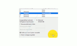 Windows 10 Tutorial - Die Auslagerungsdatei pagefile.sys für ein schnelleres System verschieben! - Anzeige für eine Festplatte dessen virtueller Speicher vom System verwaltet wird 