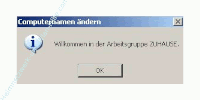 Tutorial Arbeitsgruppenname ändern -  Windows Willkommensmeldung zur neuen Arbeitsgruppe