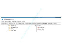 Registry Tutorial: Aufruf des Registry-Schlüssels, in dem alle angelegten Favoriten gespeichert sind