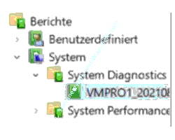 Perfmon Tutorial: Aufruf des zusammengefassten Berichts der Systemdiagnose