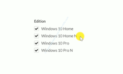Windows 10 Tutorial - Eine DVD mit einer aktuellen oder älteren Windows 10 Version erstellen! - Auswählen, welche Windows 10 Versionen in die Windows10 DVD eingebunden werden sollen 