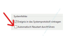 Windows 10 Tutorial - Den altbewährten Bluescreen zur Problemanalyse bei Computerabstürzen nutzen - Automatischen Systemstart durch Deaktivierung der Option Automatisch Neustart durchführen verhindern 