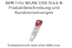 AVM Fritz WLAN USB-Stick N - Produktbeschreibung und Kundenmeinungen