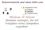 Windows 10 Tutorial - Benutzer anzeigen, die auf Freigaben eines Computers zugreifen
