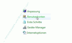 Windows Tutorials: Benutzerkonto mit Systembefehl net user anlegen - Windows 7 Systemsteuerung Menüpunkt Benutzerkonten