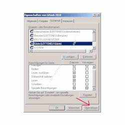 Windows Netzwerk Anleitung: Berechtigungen für Zugriffe auf Dateien und Ordner deiner Computer vergeben! Änderungen übernehmen