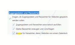 Windows 10 Sicherheits-Tutorial - E-Mail-Adressen und Passwörter prüfen, ob sie noch sicher oder schon geknackt sind! - Browser Firefox: Bereich Zugangsdaten und Passwörter 