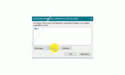 Windows 10 Tutorial - So änderst du Laufwerksbuchstaben und nutzt die Datenträgerverwaltung zum individuellen Konfigurieren von Laufwerken! - Button Ändern im Konfigurationsfenster Laufwerksbuchstabe und -pfade ändern 