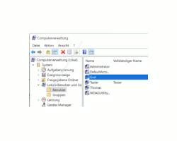 Windows 10 Tutorial - So aktivierst und speicherst du die Option: Kennwortgeschütztes Freigeben ausschalten! - Computerverwaltung: Anzeige des lokalen Benutzers Gast 