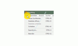 Windows 10 Tutorial - Everything für eine schnelle Dateisuche nutzen! – Das Menü Datei von Everything