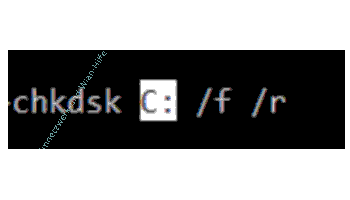 Das Systemlaufwerk C: mit Hilfe des Befehls chkdsk C: /f /r auf Fehler prüfen