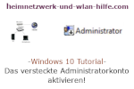 Windows 10 Tutorial - Das versteckte Administratorkonto aktivieren!