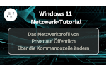 Das Netzwerkprofil von Privat auf Öffentlich über die Kommandozeile ändern