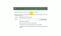 Windows 10 Netzwerk Tutorial - Ordner im Netzwerk einbinden – Das Konfigurationsfenster Netzlaufwerk verbinden