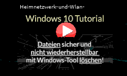 Dateien sicher und nicht wiederherstellbar mit Windows-Tool löschen! - Youtube Video Windows 10 Tutorial