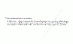 Windows 10 Tutorial - Wichtige Daten mit Windows-Bordmitteln ohne zusätzliches Backup-Programm sichern! - Datensicherungsoption: Auswahl durch Windows 