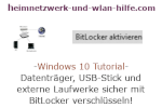 Windows 10  Tutorial - Datenträger, USB-Stick und externe Laufwerke sicher mit BitLocker verschlüsseln!