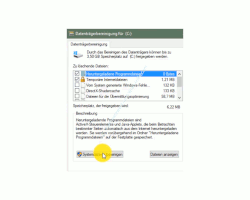 Windows 10 Tutorial - Systemwiederherstellungspunkte löschen – Datenträgerbereinigung Button Systemdaten bereinigen
