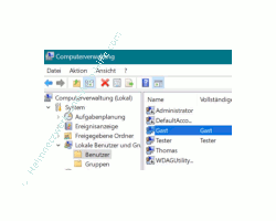 Windows 10 Tutorial - Den Benutzer Gast im Anmeldebildschirm von Windows 10 Professionell anzeigen! - Den Benutzer Gast in der Computerverwaltung anzeigen 