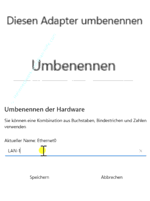 Den Namen einer Netzwerkkarte im neuen Windows 11 Konfigurationsmenü umbenennen