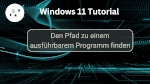 Den Pfad zu einem ausführbarem Programm finden
