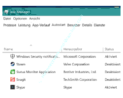 msconfig Tutorial: Der Autostartmanager im Task-Manager