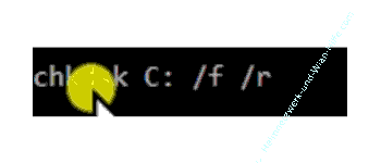 Der Befehl chkdsk c: /f /r