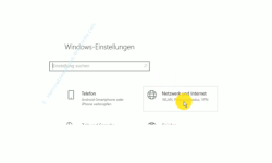 Windows 10 Netzwerk Tutorial - Die Netzwerkeinstellungen auf Neuinstallations-Zustand zurücksetzen - Der Bereich Netzwerk und Internet im neuen Einstellungen Menü 