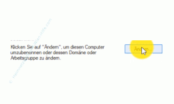 Windows 10 Tutorial - Den Computernamen ändern - Der Button Ändern zum Umbenennen des Computernamens und der Arbeitsgruppe 