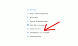 Windows 10 Tutorial - Die Windows 10 Installation auf Neuinstallationszustand zurücksetzen - Menüpunkt Geräteleistung- und Integrität im Defender Center 