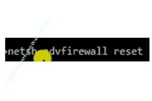 Der Netzwerkbefehl netsh advfirewall reset