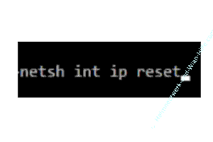 Der Netzwerkbefehl netsh int ip reset