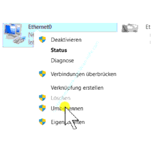 Der noch in Windows 11 existierende aber nicht mehr funktionierende Befehl Netzwerkverbindung Umbennen