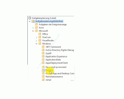 Windows 10 Tutorial - Eine automatische Sicherung der kompletten Registrierungsdatenbank konfigurieren! - Der Pfad zur Aufgabe RegIdleBackup 