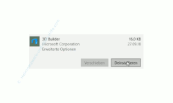 Windows 10 Tutorial - Nicht löschbare Apps mit Hilfe der PowerShell Kommandozeile löschen - Der App Button Deinstallieren 