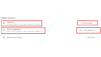 Desktopskalierungseinstellungen und Bildschirmauflösung anpassen