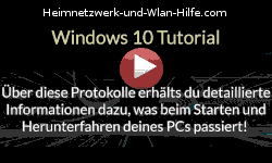Detaillierte Informationen über das Starten und Herunterfahren des PCs anzeigen! - Youtube Video Windows 10 Tutorial
