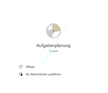 Die Windows Aufgabenplanung als Administrator aufrufen