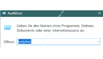 Die Benutzerkontenverwaltung netplwiz aufrufen