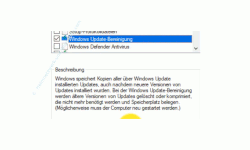 Windows 10 Tutorial - Eine versteckte Systemfunktion zum Löschen nicht mehr benötigter Update-Dateien nutzen - Die Beschreibung zur Option Windows Update-Bereinigung 