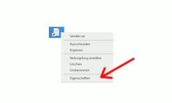 Windows 10 Tutorial - Eine beliebige Datei in der Taskleiste einbinden! - Die Eigenschaften einer Verknüpfung aufrufen 