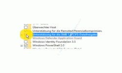 Windows 10 Netzwerk Tutorial - Warum werden Computer nicht im Netzwerk bzw. in der Netzwerkumgebung des Windows 10 Explorer angezeigt - Die Einstellung Unterstützung für die SMB 1.0/CIFS-Dateifreigabe aktivieren 