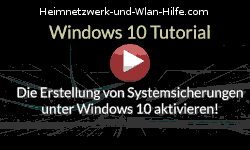 Die Erstellung von Systemsicherungen unter Windows 10 aktivieren! - Youtube Video Windows 10 Tutorial
