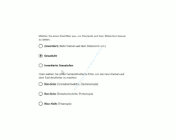 Windows 10 Tutorial - Farbfilter für ein augenschonenderes Arbeiten am Computer nutzen! - Die Farbfilter Invertiert, Invertierte Graustufen, Rot-Grün, Blau-Gelb 